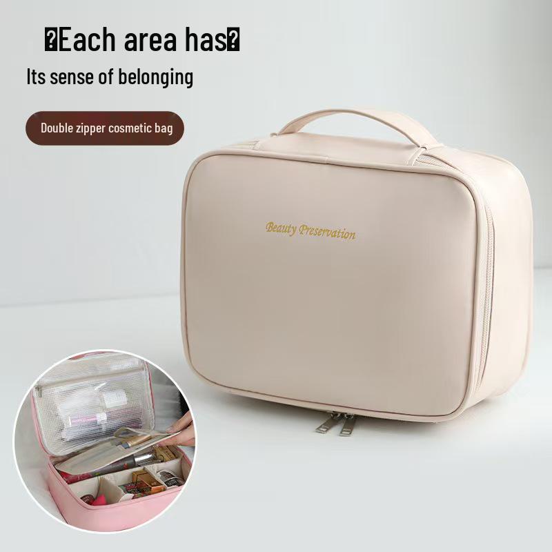 Geantă Cosmetică Multifuncțională de Lux – Capacitate Mare, Design Elegant, Divizibilă Liber, Perfectă pentru Călătorii