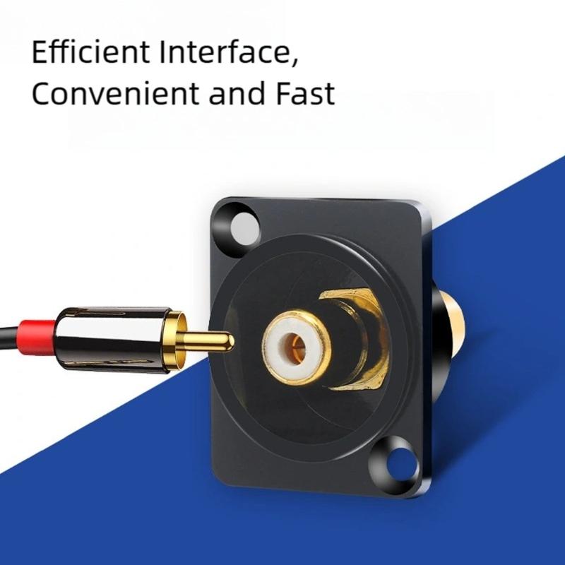 Alloy Female To Female Socket for Seamless Sound Video Connection In Home Theater Systems and Professional Setups