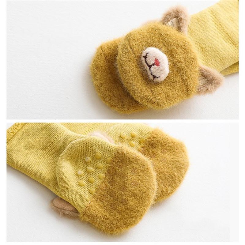Winter Newborn Baby Girl Boy Socks Anti Slip Cute Cartoon Thick Warm Terry Infant Socks For Girls Fashion Style 2023 New