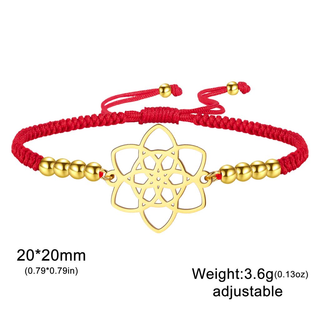 Dawapara Vintage Seed of Life Bracelet Powerful Sacred Geometric Figures Yoga Jewelry Stainless Steel Couple Bracelet