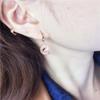 Exquisite Russian 585 Purple Gold Simple Trendy Spiral Ear Buckle Plated Rose Gold Hollow Zircon Shiny Earrings For Women