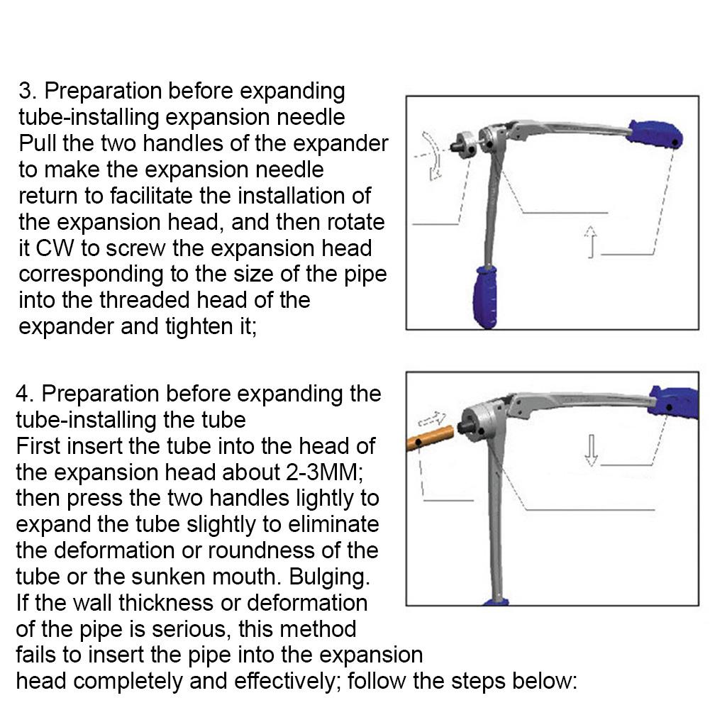Hydraulic Tube Expander Pipe Flaring Tool for U Type Copper Pipe 10 42mm CT300AL