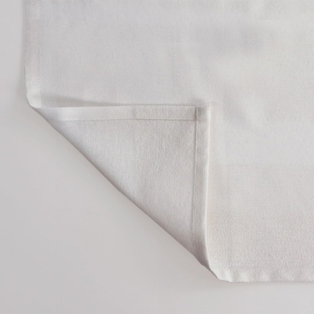 Stylish and Cute Nordic Cafe Curtain by Sunnyday Small Window Sheer Approximately 60cm Wide X 70cm Long Fabric, Tuck, White,