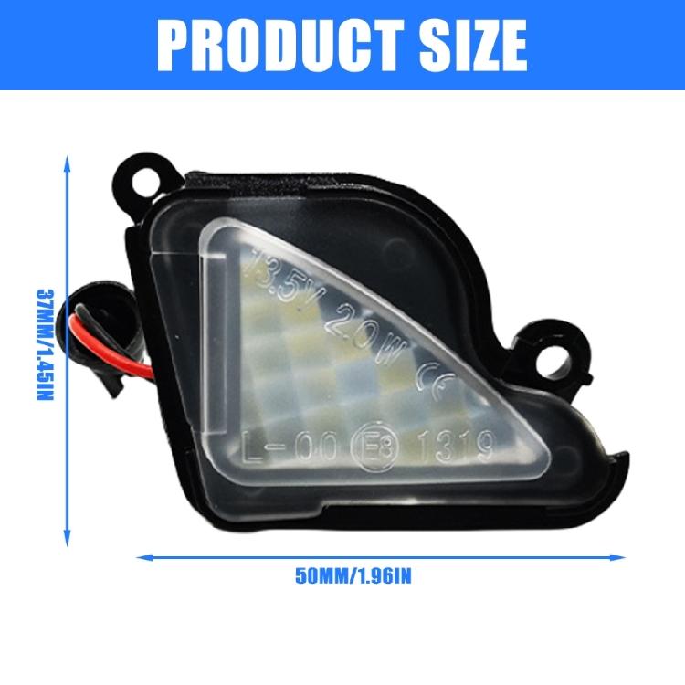 Improved Nighttime Reversing with Bright LED Side Mirror Light Quick Fix High Brightness Waterproof for Car Safe Parking