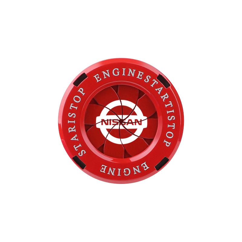 

Car Engine Start Button Cover Lgnition Switch Decorative Cap For Nissan Sylphy N7 Qashqai J11 Teana Note Navara Juke Patrol Leaf красный