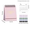 2027 Mini Desk Calendar 1Pcs Exquisite Gold Foil Spiral Bound Small Desktop Decor for Student Study Plan Gift