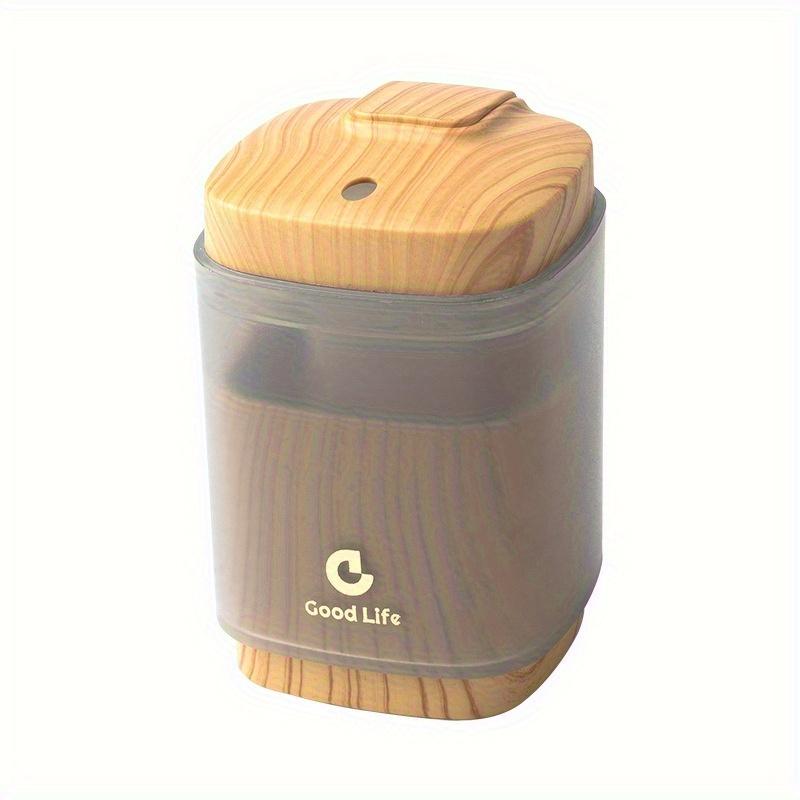 Press-type Automatic Toothpick Box, Light Luxury Wood Grain Creative Square, Suitable for Home Use/Hotel/Restaurant/Hotel, Portable Toothpick