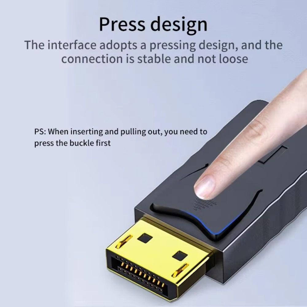 Male To Male DisplayPort To VGA Adapter Connecting Conversion HD Video Cable Computer Projector