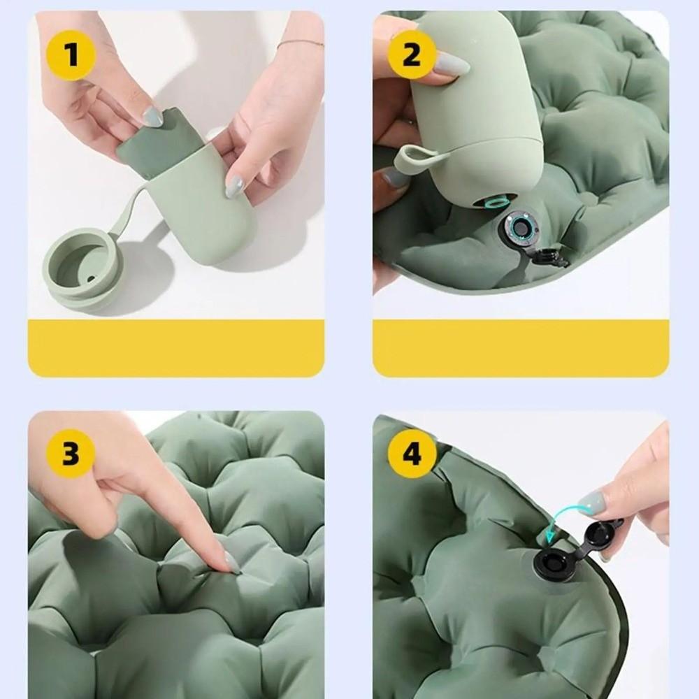 Practical Portable Inflatable Seat Cushion Lightweight Comfortable Air Sitting Pad with Storage Case Inflatable Mattress Picnic