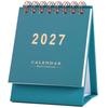 Calendario de Escritorio Minimalista Morandi Color Sólido 2026 – Adorno Memo de Escritorio