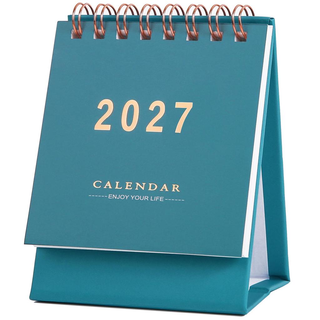 Calendario de Escritorio Minimalista Morandi Color Sólido 2026 – Adorno Memo de Escritorio
