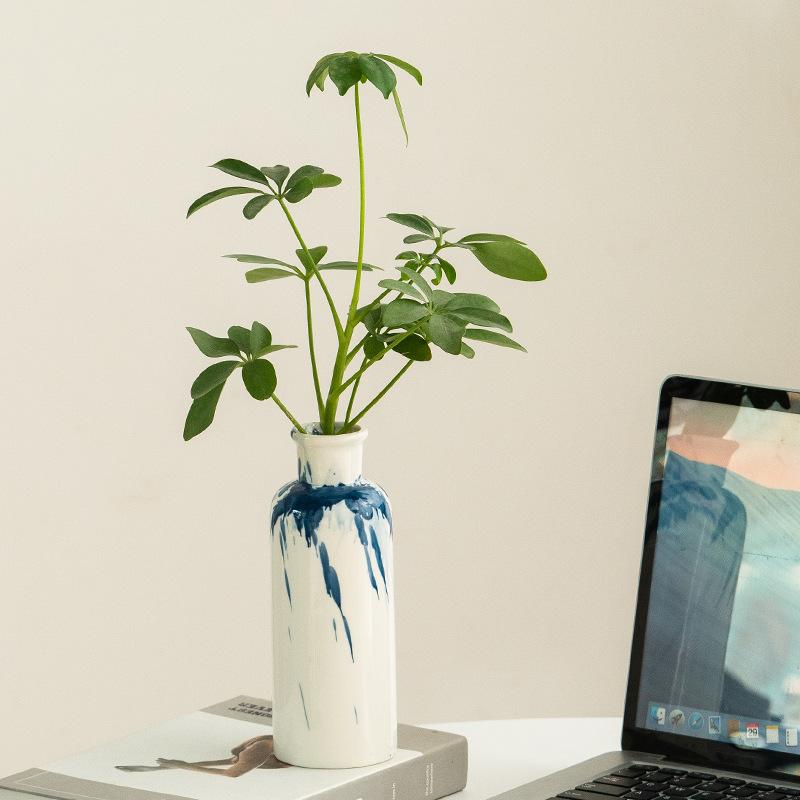 Ceramic Vase Irregular Ink Graffiti Flower Arrangement Accessories Flower Vase Tabletop Handicraft Ornaments Home Decoration