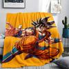 Son Goku Theme Illustration Blanket, Warm Throw for Living Room, Great Gift for Goku Collectors.chl