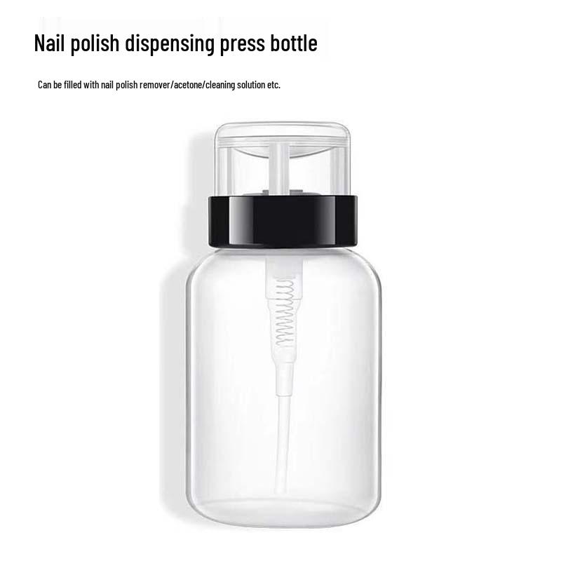 Leak-Proof Rotating Press Nail Polish Remover Bottle