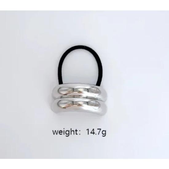 

Новая Металлическая Гладкая Эластичная Резинка для Волос Повязка на Голову Хвост Заколка для Волос Головной Убор Винтажная Мода Аксессуары для Волос