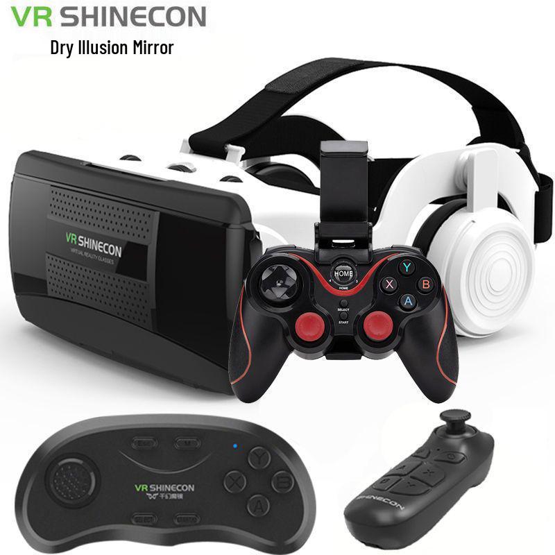 All-in-One VR Headset: Mobile 3D Cinema & Gaming Experience