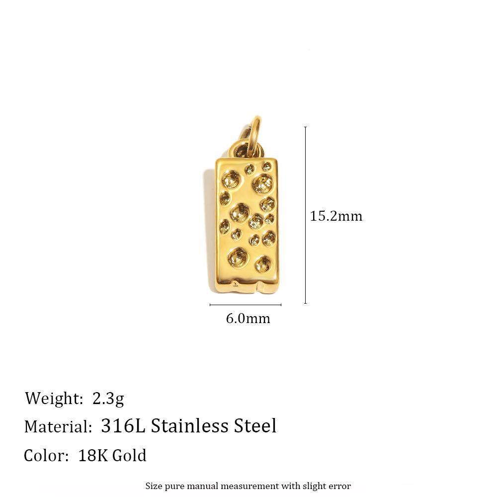 MamacitaSlay 316L Stainless Steel Enamel Fruit Cake Charms Earrings Necklace Bracelet DIY Accessories Women's Cute Pendant Gift