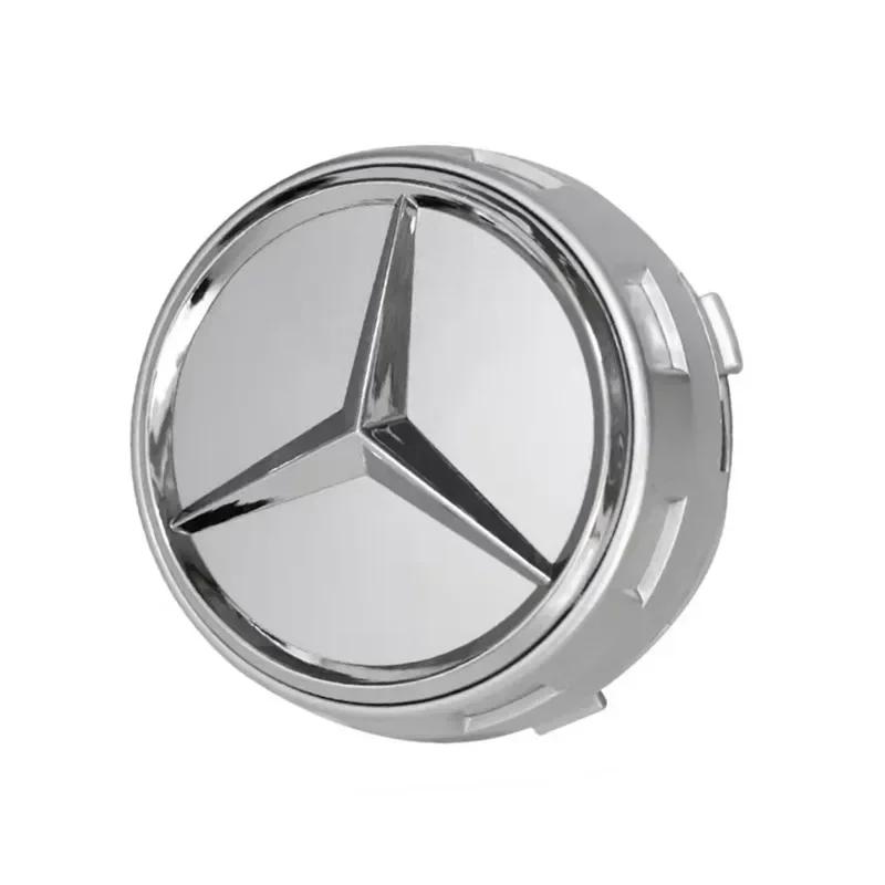 C200 E200 For Mercedes Benz 4PCS 75mm Car Wheel Center Hub Caps Cover For Mercedes Benz B/C/E/S Class A Class C200L GLC GLK CLA