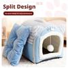 Pet Litter Cat Litter Plush Warm Pet Litter Cat Villa Pet Bed Dog Litter Pet Fully Enclosed Litter Removable and Washable