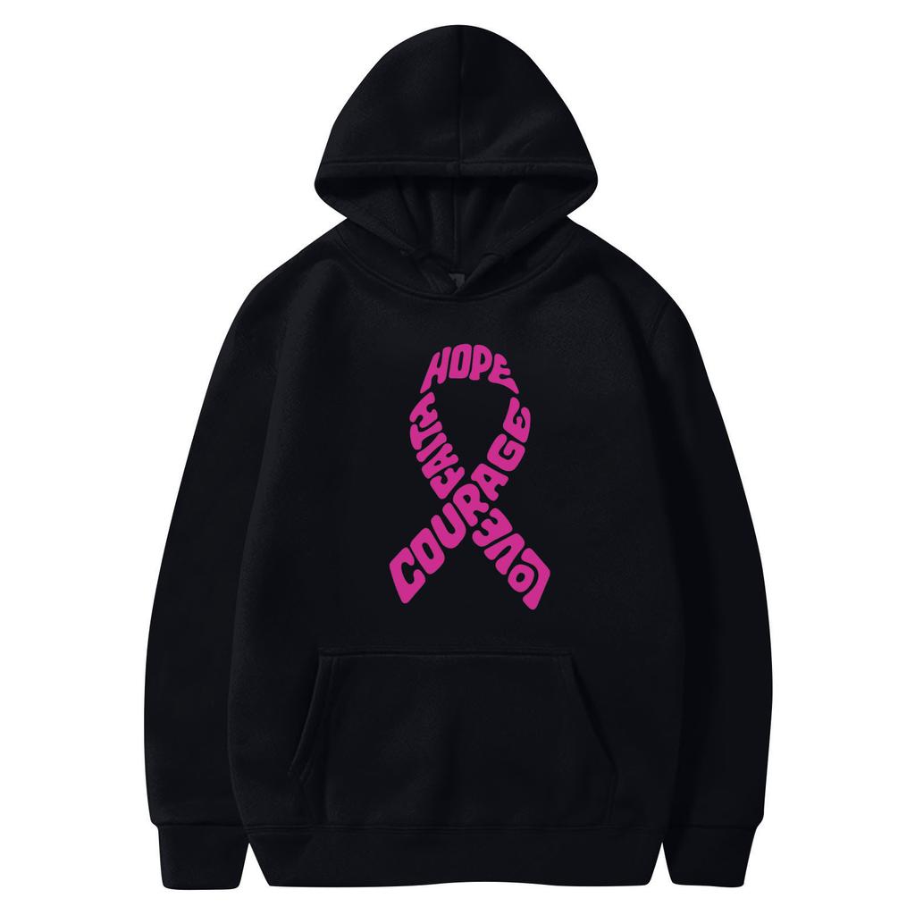 Damen Langarm Kapuzenpullover mit Druck