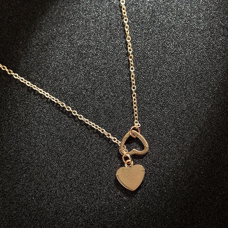 

Женские украшения, кулон в форме персикового сердца, короткое Y-образное ожерелье