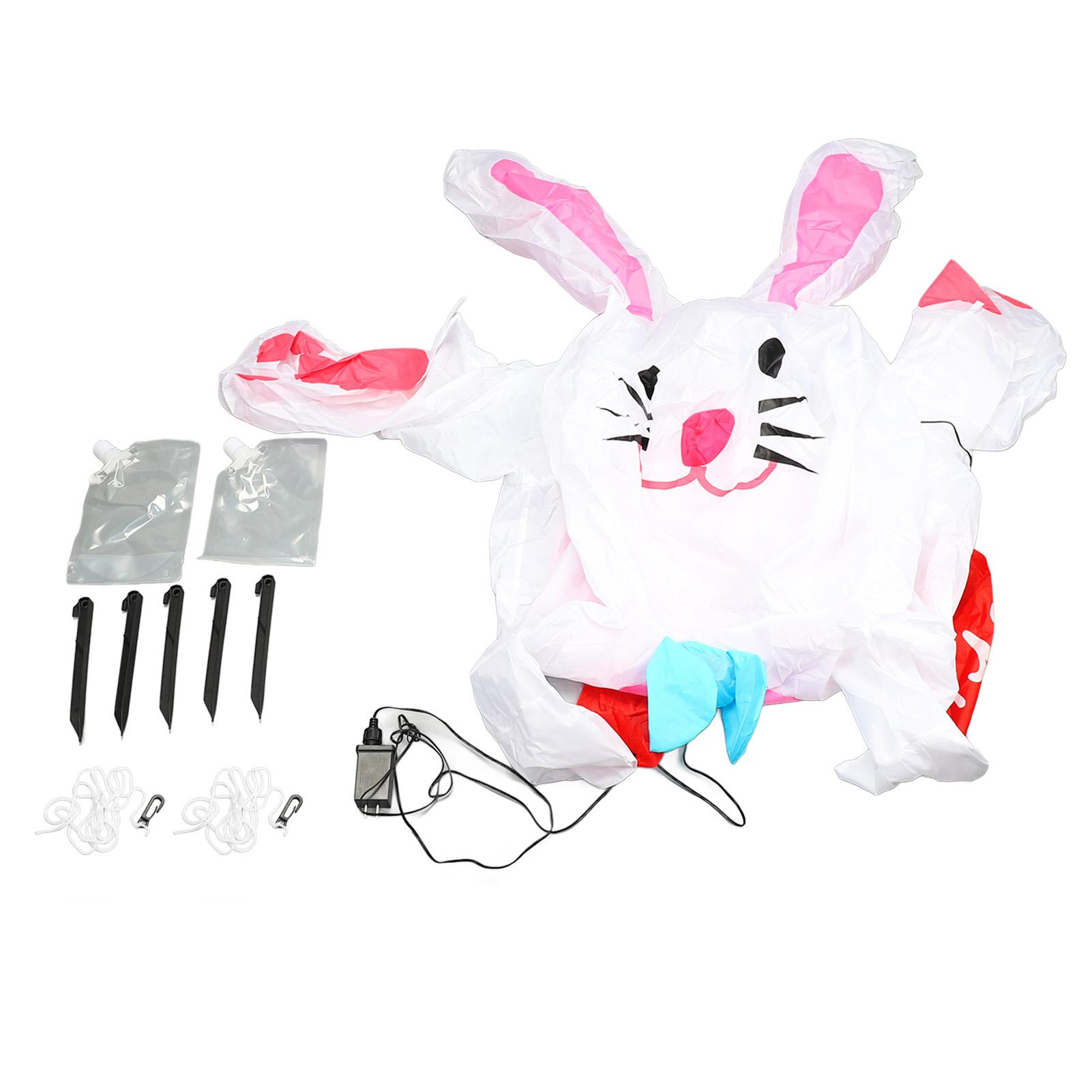 

Пасхальный надувной кролик из полиэстера, водонепроницаемый, надувной кролик со светодиодной подсветкой для пасхального двора