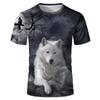 New Beast Animal Wolf Head Pattern 3D Printed T-shirt Plus Size Comfortable Personalized Daily Versatile Short Sleeve T-shirt