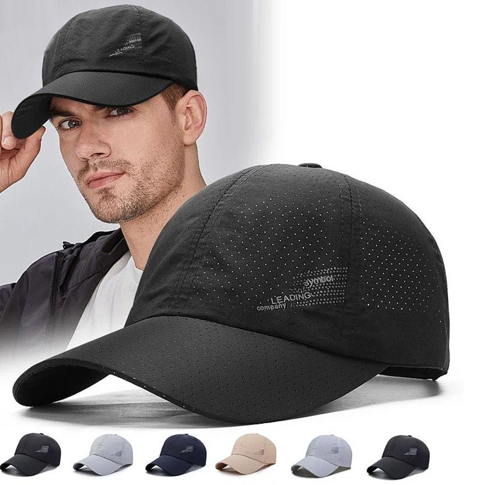 Breathable Baseball Hats Quick-drying Golf Fishing Cap Summer Outdoor Sports Cap  for Women Men