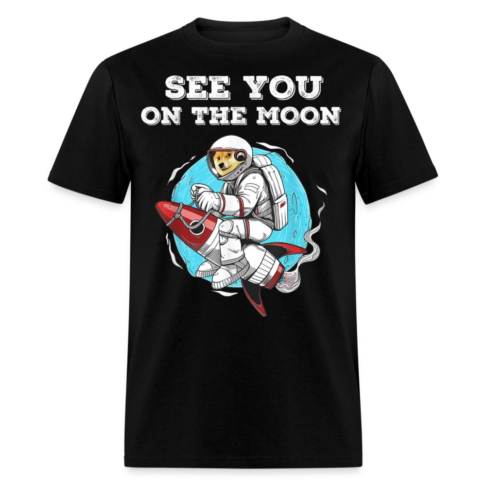 

Dogecoin See you on the Moon shirt HODL Rocket Crypto Meme T-Shirt Size S-6XL 4XL