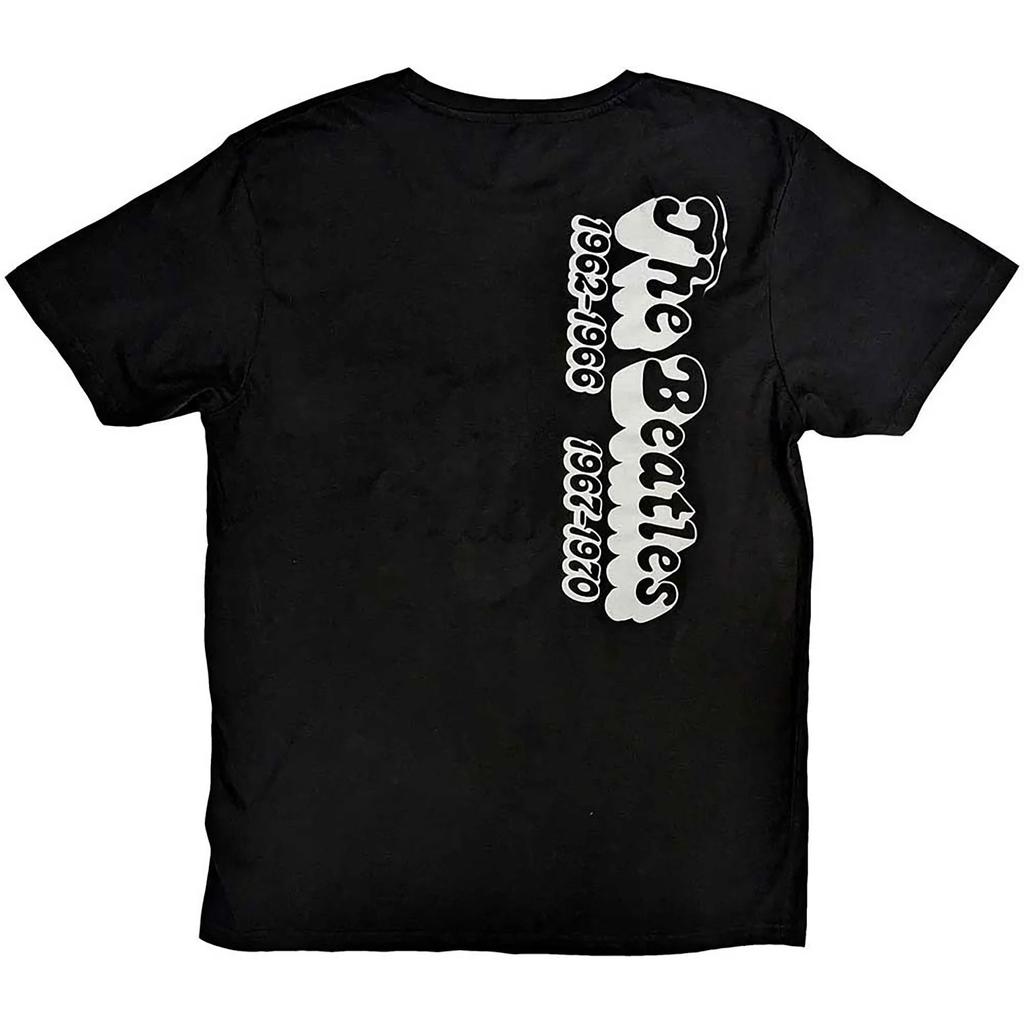 Beatles 70s Logo & Years (Back Print) Slim Fit T-shirt High-end Luxury Is for Both Men and Women Top Y2k 2026 Summer