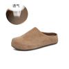 New Leather Casual Single Shoes Women's Autumn Retro Lazy One-pedal Flat-soled Women's Shoes Versatile Shoes Women's