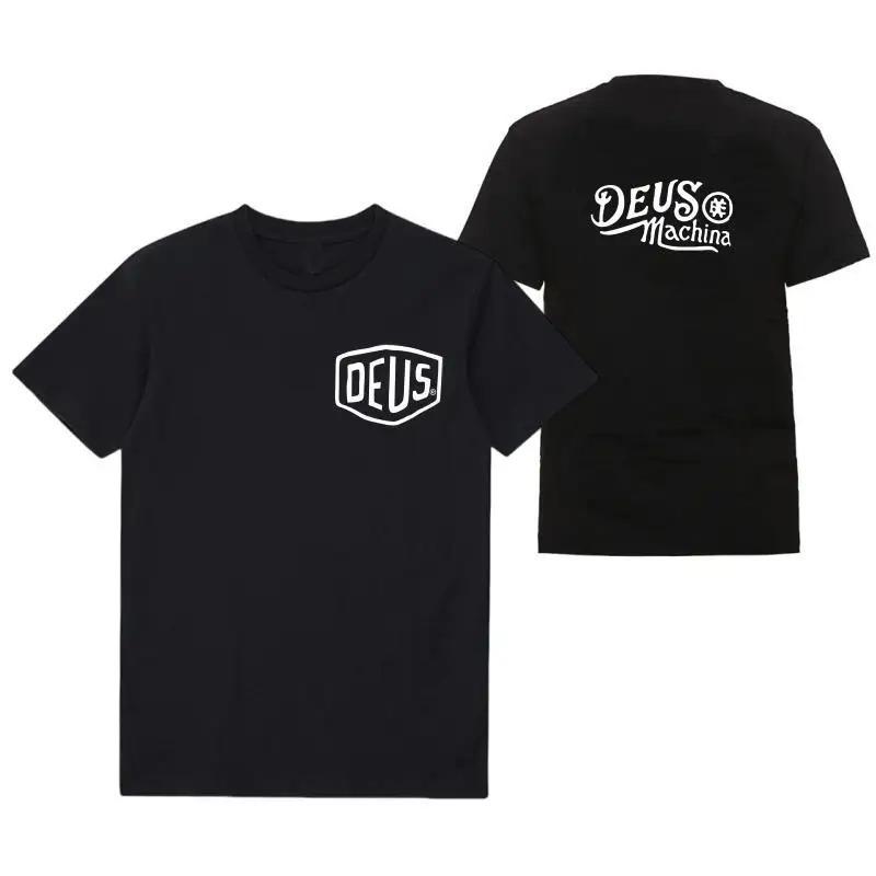 Vendita Calda DEUS EX MACHINA T-Shirt con Stampa Grafica Uomo Donna Manica Corta Streetwear Moda Harajuku Estiva Nuova Maglietta Sportiva Scollo a O Cotone Oversize Top