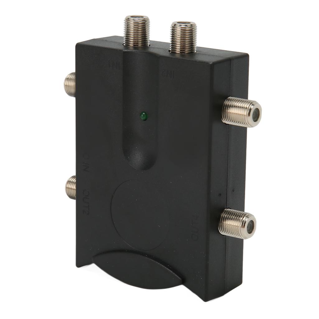 TV Amplifier 2 in 4 Out Lossless Bidirectional High Gain TV Signal Amplifier for Antenna Cable TV