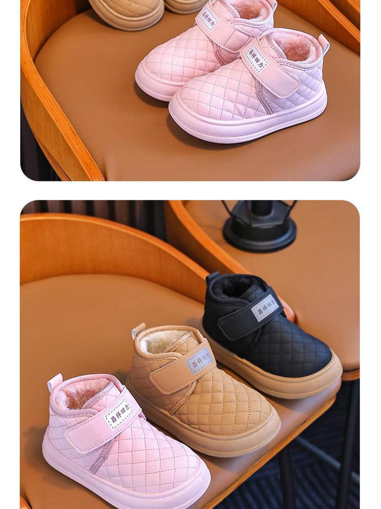 Kinder Winter Schneestiefel mit Samtfutter und Verdickter Isolierung