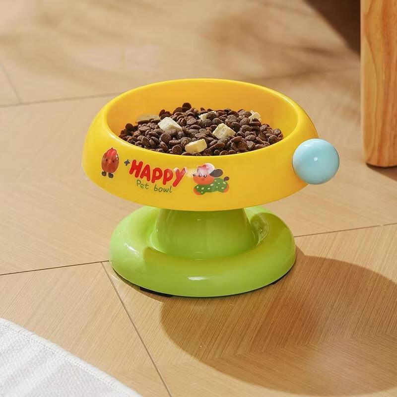 

HANDUNYOU Elevated Anti-Tip Ceramic Pet Food Bowl