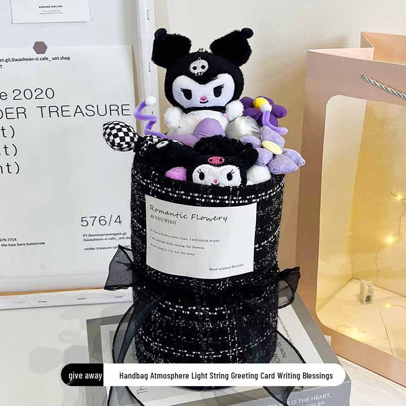 Kirby Sanrio Kuromi & Melody Plush Doll Bouquet - Perfect Christmas or Birthday Gift