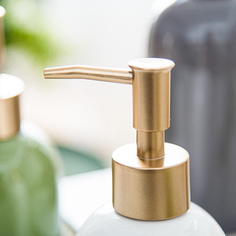 Badezimmer Shampoo Flasche Keramik Handdesinfektionsmittel Spender Druckpumpe für Shampoo Duschgel Lotion Flasche