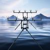 Heavy Type Aluminum Alloys Fishing Rod Holder With Smarted Bites Alarms Adjustable Height Fishing Rack for Beach Fishing