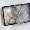 Mesh Handmade Beads Flower Embroidery Lace Cloth Sticker Clothing Dress Performance Clothing Decorative Cloth Sticker Accessories