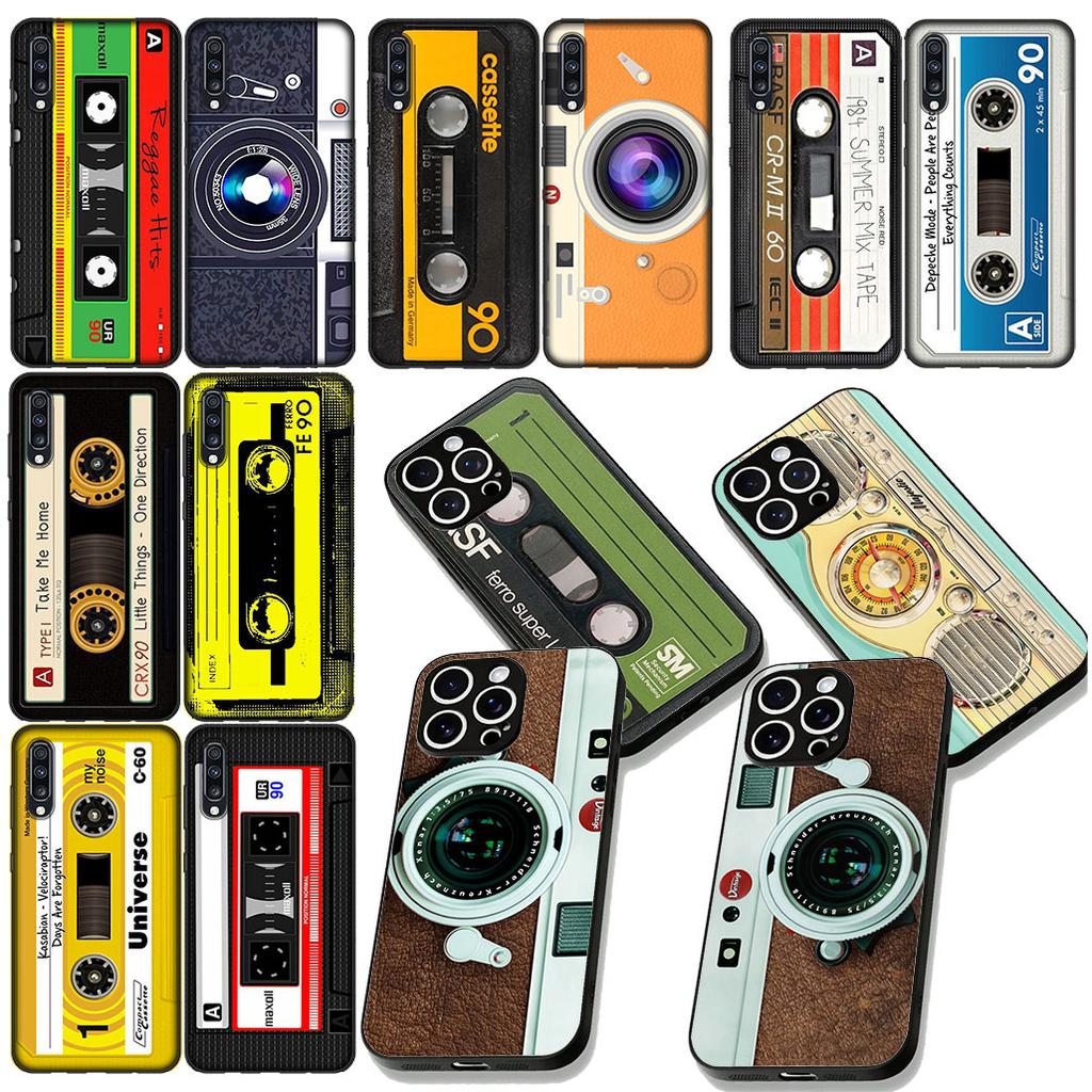 Retro Camera Vintage Cassette Tape Cover for Samsung Galaxy A04 j7 J5 J2 Prime J8 A01 A02 A03 A56 A42 M06 M16 M56 M23 M55 Case