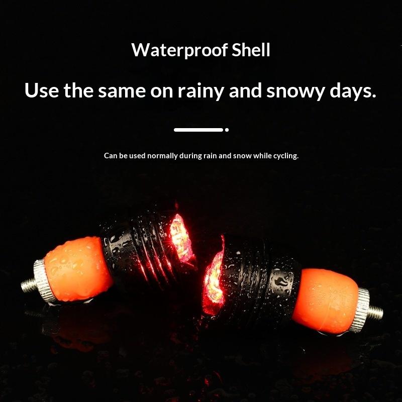 2Pcs Bicycle Handlebar LED Light Plug Intelligent Turn Signal Waterproof for Safe Touring