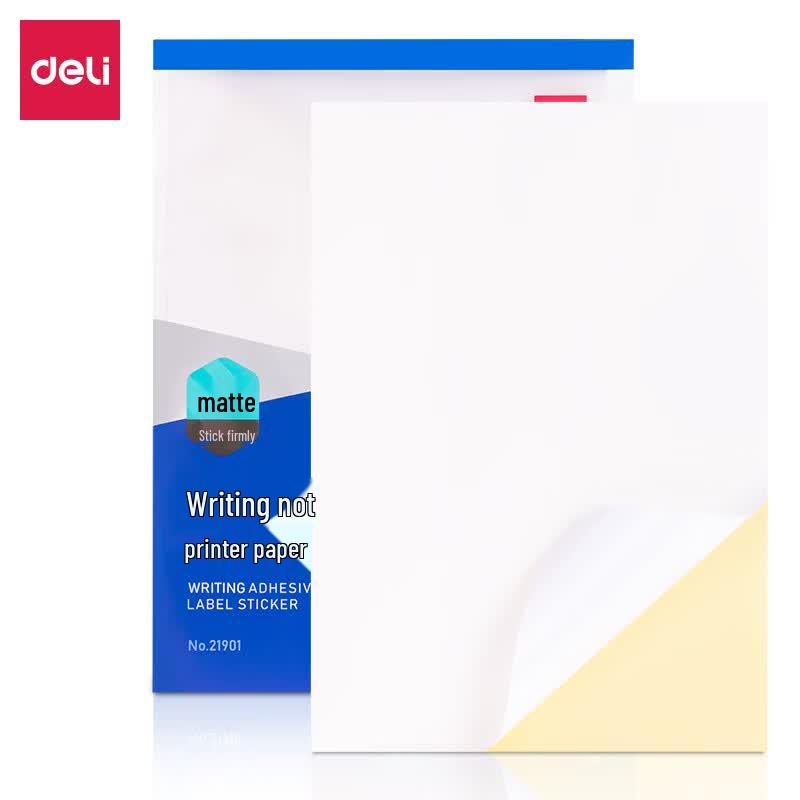 Deli A4 Self-Adhesive Matte Label Paper