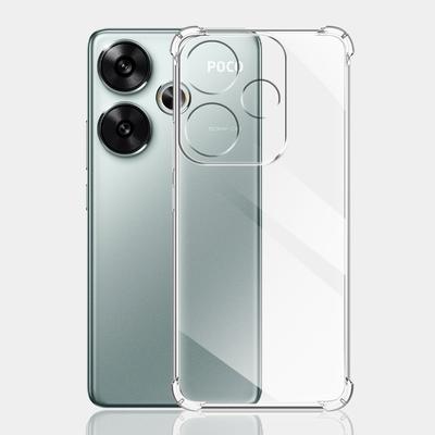 Shockproof Clear Case For Xiaomi Poco F6 Pro Soft Clear Silicone Phone Case For Poco M6 Coque Protect Cover for Poco F6 Funda