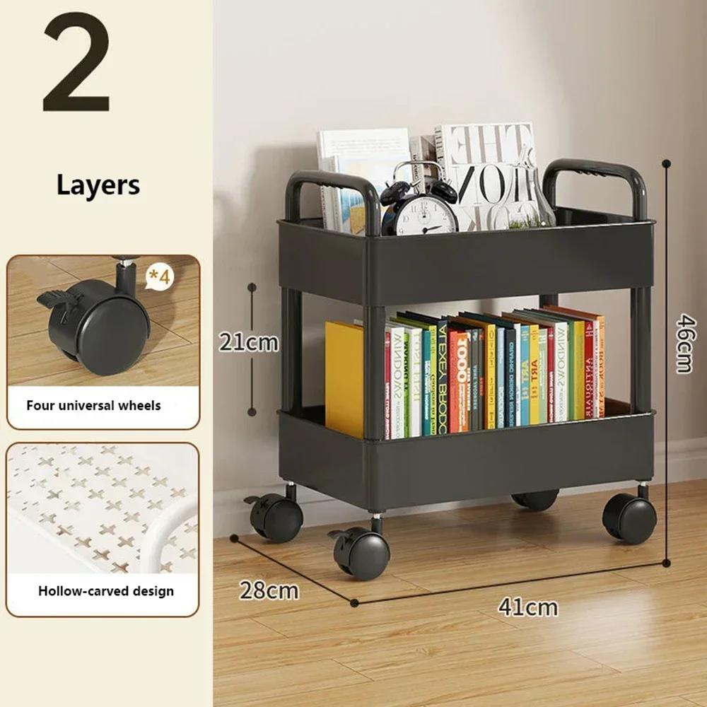 Movable Cart Multi-storey Storage Gap Storage Rack Kitchen Bathroom Slide Organizer Durable Rolling Trolley Under Table Shelf 3970₽