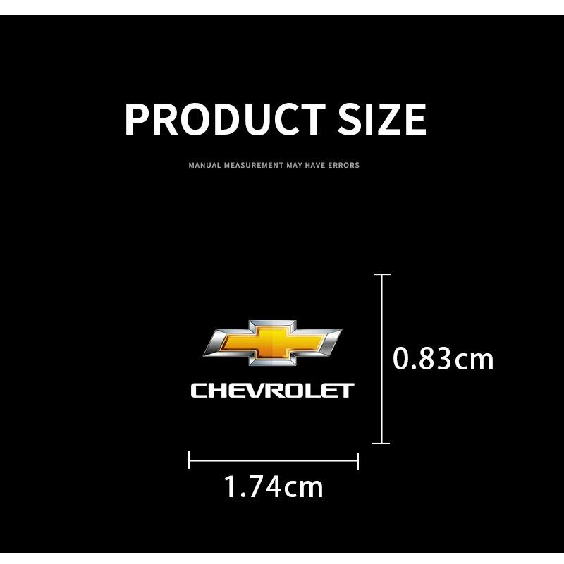 2/5/10 st Bil Logotyp Klistermärke Central Kontroll Dekaler Biltillbehör för Chevrolet Malibu XL Equinox Dörrinstegsskydd