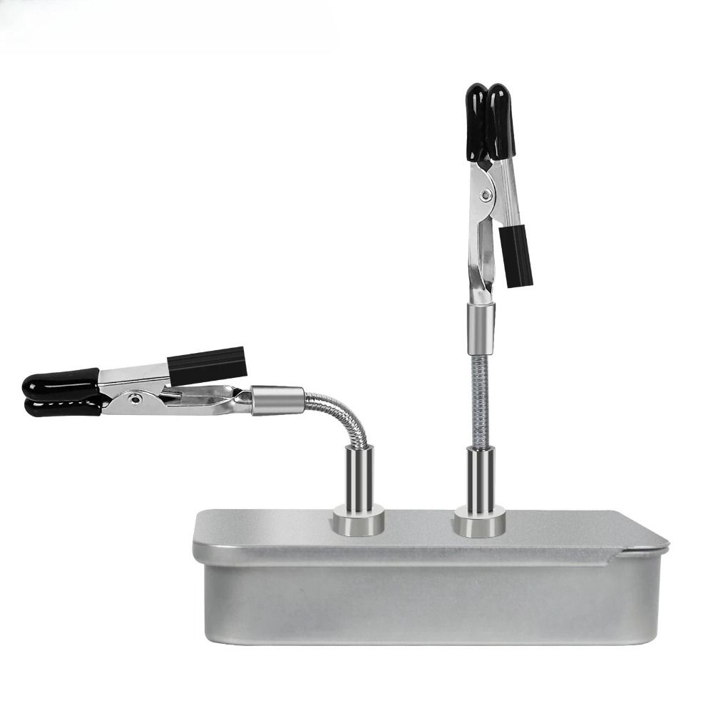 2Pcs/4Pcs Metal Soldering Helping Hands Flexible Adjustable Clamp Welding Assistant Magnetic Third Hand Soldering Work