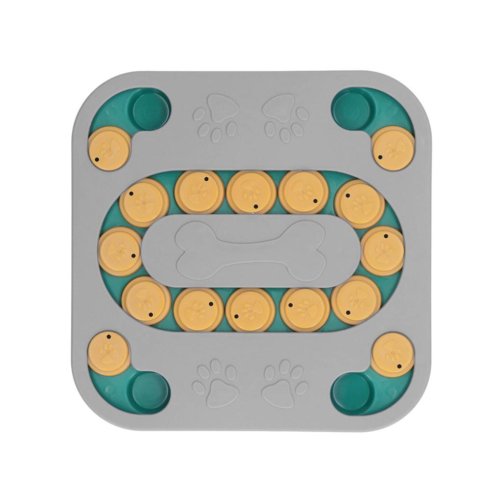 Dog Puzzle Toys Educational Relieve Boredom Dog Food Dispenser Game for Interactive Training Grey