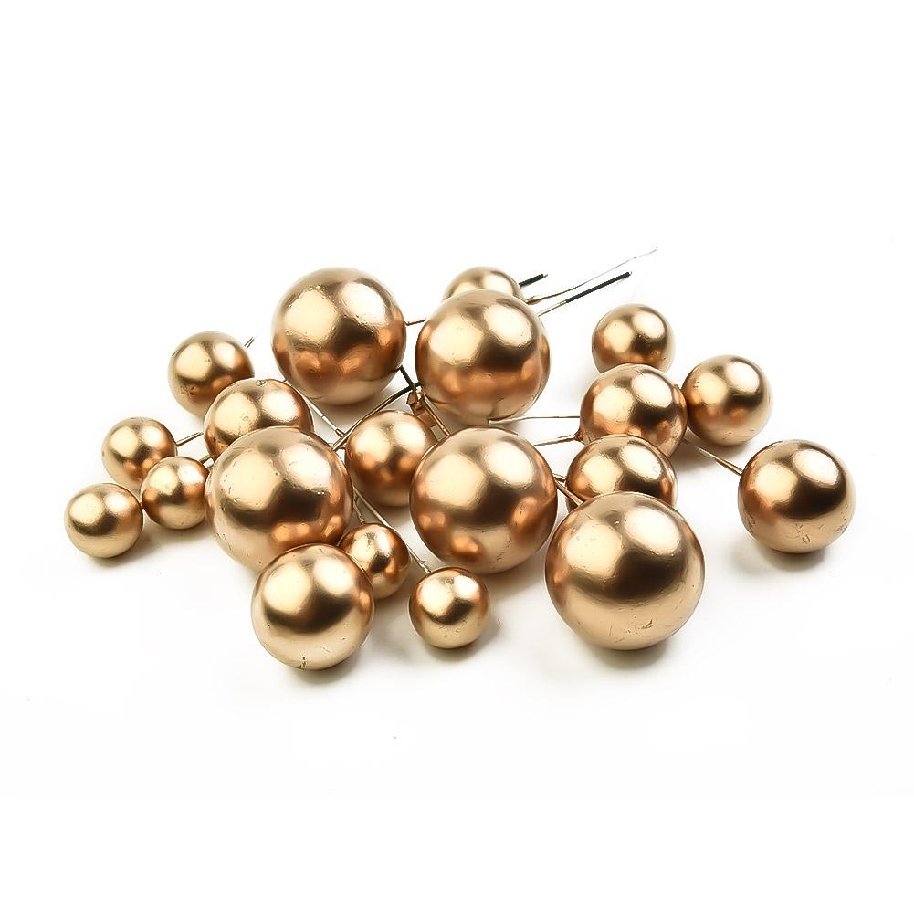 20pcs Cake-Toppers Ball Cake Topper Ball Decor Birthday Party Christmas