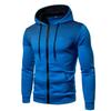 Pánská mikina s kapucí na zip, kapsa, potisk puntíků, sportovní, outdoorová, ležérní, slim fit, pánská, jarní, podzimní, mikina na zip