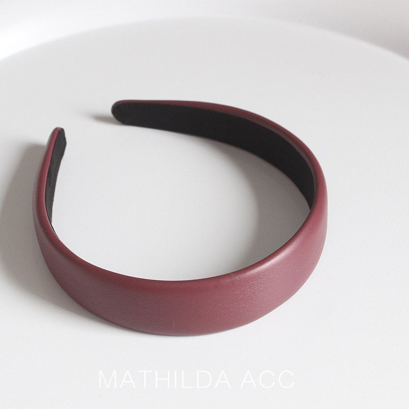 All-Match Leather Retro Europe and America Internet Celebrity Ins Hairband